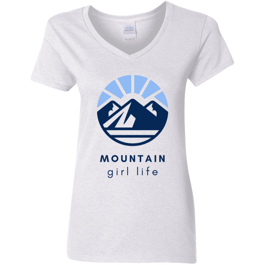 Mountain Girl Life V-Neck T-Shirt