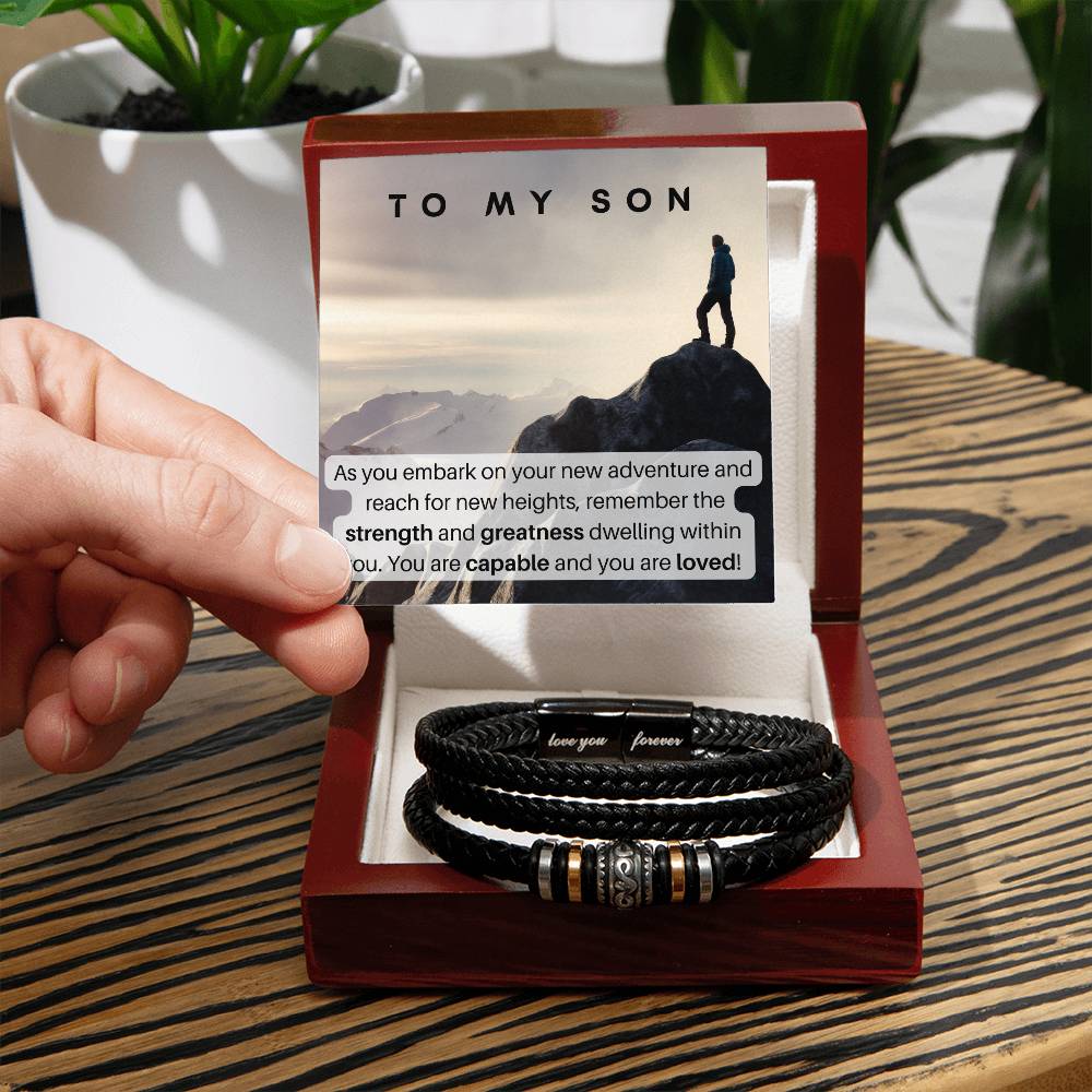 To My Son Bracelet - Gift For New Adventure